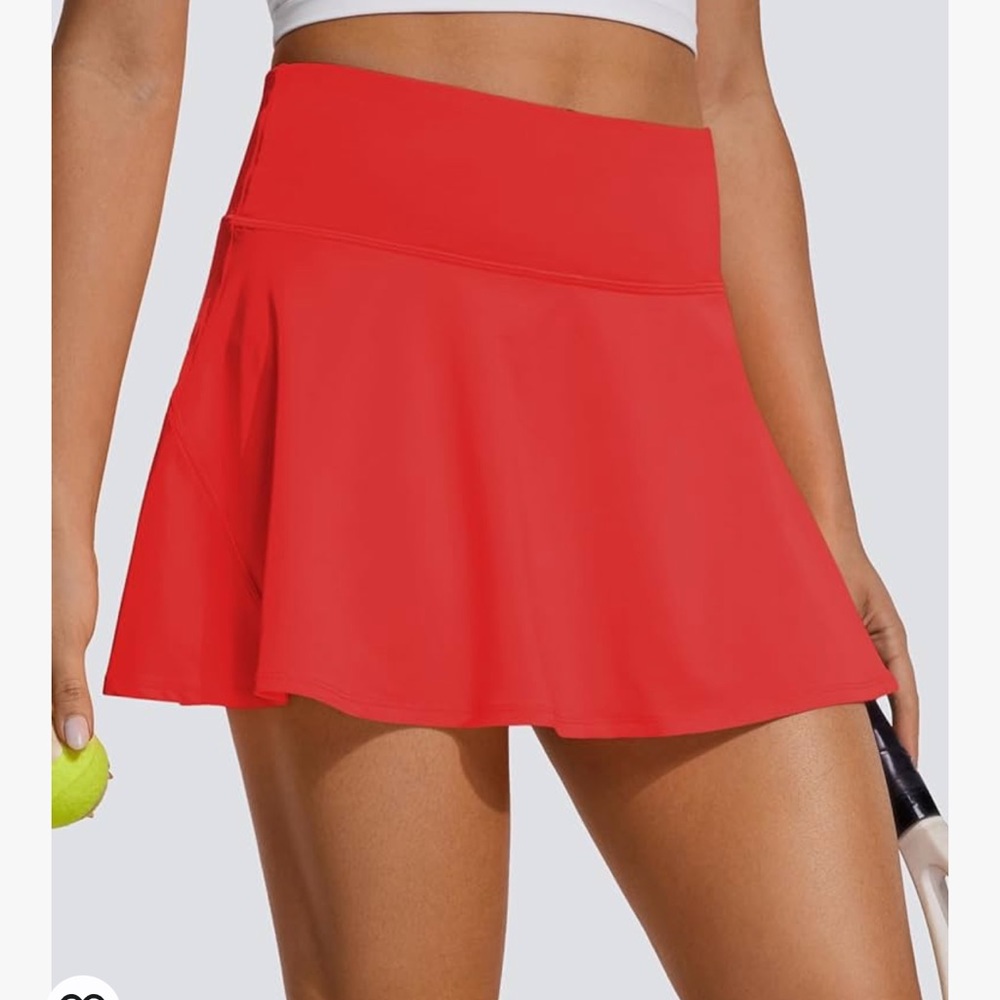 CRZ Yoga Red Tennis Skirt Size Medium (8/10) Worn Once